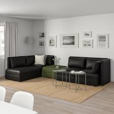 Vallentuna Mod Sofa 4 Seat W 3 Slpr Sections And Storage Murum Orrsta Black Olive Green Ikea Canape Modulaire Canape D Angle Modulaire Canape Angle