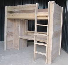 hoogslaper bureau kast combinatie van gebruikt steigerhout hoogslaper bed met bureau diy hoogslaper