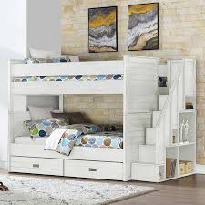 These beds are designed with a thick layer of padding to provide comfort without restricting your. Kerry Full Over Full Bunk Bed White Costco