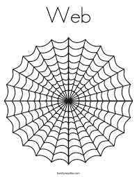 If you have webs around your house, you may be able to identify what spiders are lurking in the shadows, even without seeing them directly. Web Coloring Page Twisty Noodle