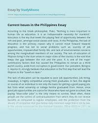 Current Issues In The Philippines Free Essay Example
