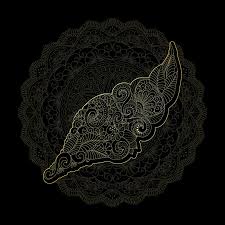 Maybe you would like to learn more about one of these? Vector Illustration Golden Cartoon Seashell With Floral Doodle Ornament And Mandala Design For Tattoo Coloring Book Page Stock Vector Illustration Of Drawn Ornament 158106327