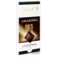 Tablette Lindt Excellence Noir Amazonia Cacao Chocolate Cocoa Chocolate Cacao