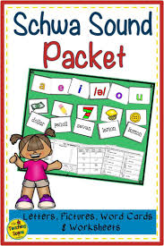 Schwa Sound Packet Letters Pictures Words Worksheets In 2020 Schwa Picture Letters Word Cards