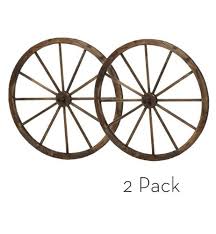 Product title godecor wooden rustic wagon wheel bench for patio, g. Piersurplus 36 In Steel Rimmed Wooden Wagon Wheels Decorative Wall Decor Set Of Two Product Buy Online In Azerbaijan At Azerbaijan Desertcart Com Productid 103397997