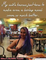public boob flash captions, memes and dirty quotes on HotwifeCaps