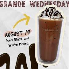 Black And White Mocha Starbucks Grande Wednesday 2019 July 31 To Sept 04 White Mocha Mocha Food