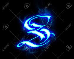 The nineteenth letter of the basic modern latin alphabet. Blue Flame Magic Font Over Black Background Letter S Stock Photo Picture And Royalty Free Image Image 4086127