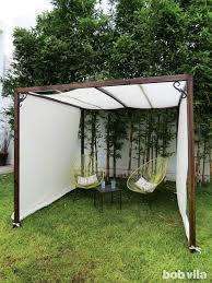 Gently bend your shade where you would like your bend to be. 10 Patio Shades Ideas Tips To Cool Off Outdoors From Bob Vila Bob Vila