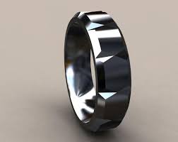 Black And Silver Mens Wedding Band Black Silver 6mm Mens Wedding Band With Clean Llines Faceted Classic 925 Sterling Silver With Bla Mens Wedding Bands 6mm Mens Wedding Bands Men S Wedding Ring