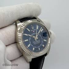 Rolex 326139 Skydweller 18k White Gold With Blue Dial Davidsw
