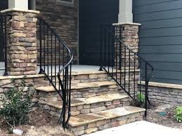 Exterior design railings can be created to be visually pleasing, fulfilling code requirements and yet sensitive to the environment by utilizing the high recycled content of iron railings or solid aluminum railings. Wake Forest Nc Custom Iron Railings Stairs Gates Cast Iron Elegance