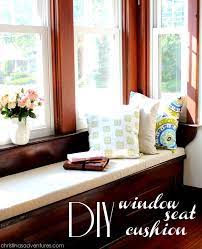 Curved cushions for window seats are best for those that are arched or protruded outside the house, such as with bay windows. Diy Window Seat Cushion Christina Maria Blog