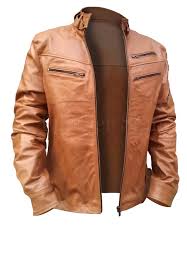 Mens Big And Tall Light Brown Real Leather Jacket Leather Jacket Men Leather Jacket Real Leather Jacket