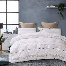 Check spelling or type a new query. 3 Pcs Queen Boho Duvet Cover Queen Black Geometric Pattern Printed On White Bohemian Comforter Cover Bedding Set Walmart Com Walmart Com