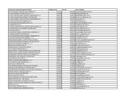 Please browse the list below, and apply via email quoting the position applying for. Contractor Companies Listed With Adce Telephone No Fax No