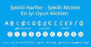 Sekilli Nick Yazma Ve En Iyi Oyun Nickleri Listesi Teknothor