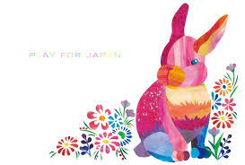ウサギ コラージュ イラスト カラフル ウサギ コラージュイラスト ウサギ イラスト