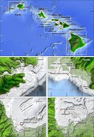 Location And Relief Maps For Hawaii And The Four Major