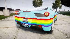 Deadmau5 become a winner of gumball. Ferrari 458 Italia 2010 V3 0 Purrari For Gta 4