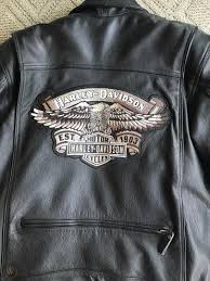 There are great reasons for wearing leather, in addition to their good looks. Harley Davidson Mens Leather Eagle Embroidered Motorcycle Jacket Large 1927434239