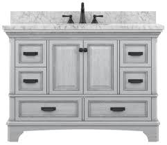 Bathroom vanity cabinets can be found in widths of 18 inches up to 48 inches and in increments of nowadays, fashionable and tasteful vanities are in fashion. Foremost Williamson 48 W X 21 1 2 D Bathroom Vanity Cabinet At Menards