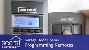 Locate the learn button that is on the back of the mounted garage door opener. Programming Garage Door Opener Remotes Youtube