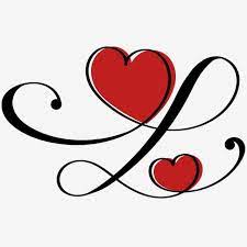 Coeur Amour Infini Avec Ornements Vintage Amour De Coeur Infini Carte De Saint Valentin Png Et Vecteur Pour Telechargement Gratuit Valentines Art Heart Ornament Free Vector Graphics