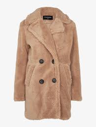 Vous vous faites livrer en maroc et votre commande sera facturée en usd $. Manteau Imitation Peau De Mouton Beige Stand Prive