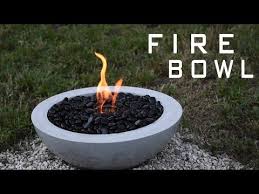 Make Your Own Diy Outdoor Concrete Fire Bowl Contemporist Selbermachen Beton Beton Feuerstellen Feuerschale