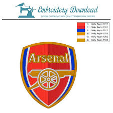 Arsenal plays in the premier league, the top flig. Stickmuster Arsenal Fussball Club Stickmuster Zum Download Shop