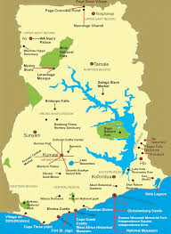 The 16 regions of ghana. Jolinaiko Eco Tours Maps Of Ghana Togo Benin And Burkina Faso