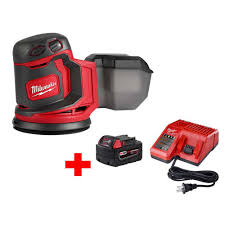 The tool's powerful motor allows the user to remove more material per battery charge. Milwaukee M18 18 Volt Lithium Ion Cordless 5 In Random Orbit Sander With M18 Starter Kit 1 5 0ah Battery And Charger 2648 20 48 59 1850 The Home Depot