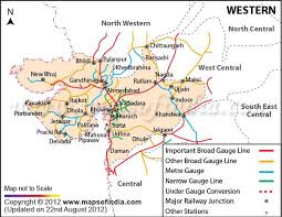 Western Railway Zone India India World Map Railway Map