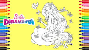 Coloring barbie dreamtopia | barbie coloring pages. Coloring Barbie Dreamtopia Barbie Coloring Pages Youtube