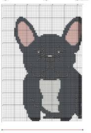 This bulldog cross stitch pattern is super adorable and simple to stitch! Cute Dog Cross Stitch Pattern Novocom Top