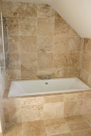 Travertine backsplash tile ideas, never get old! Small Bathroom Bathtub Tile Ideas Novocom Top