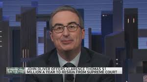John Oliver offering Clarence Thomas $1 million a year to resign from…