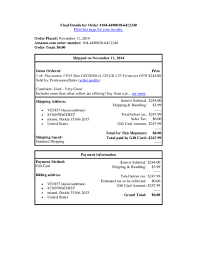 Find out how much money you have left on your amazon gift cards. Pdf Final Details For Order 104 4490038 6412240 Shipping Address Payment Method Gift Card Billing Address Yanmir Kempis Academia Edu