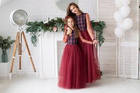 Christmas Dress New Year Dress Plaid Dresses Mom Daughter Etsy In 2020 Mommy And Me Dresses Mother Daughter Outfits New Years Dress