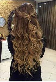 Trendy Style Hair Long Curls Waterfall With Stunning Colour 2020 Page 4 Of 51 Veguci Hair Styles Braided Prom Hair Prom Hairstyles For Long Hair