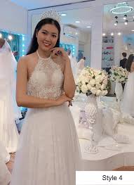 Of course we all have different versions of. Beach Boho Halter Neck White A Line Wedding Dress Various Styles