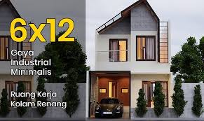 7 denah desain rumah 6×10 minimalis dan sederhana. 7 Desain Rumah Minimalis 6x12 Tampak Depan Modern Fungsional