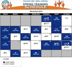 Designed by fanatics branded, it features bold details of the chicago cubs logo in their cactus league home. Chicago Cubs On Twitter Our 2015 Spring Training Cactus League Schedule Has Been Released Check It Out Here Http T Co Wpmxgjmua3 Http T Co L0yw8dzbae