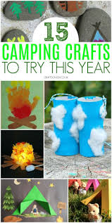 Being a crafty gal, i am always put in charge of coming up with some fun crafts for the kids so they don't get bored or restless while dinner is cooking or while the campfire is being started Camping Crafts For Kids Fun Ideas You Ll Love To Make Camping Crafts Preschool Camping Crafts For Kids Camping Theme Preschool