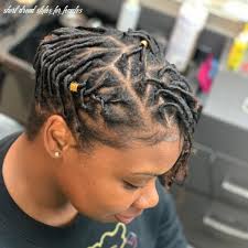 Side parted dreadlocks style is a great hairdo for short hairs. 9 Short Dread Styles For Females In 2020 Short Locs Hairstyles Locs Hairstyles Short Dreadlocks Styles