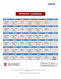 40 Effective Workout Log Calendar Templates Template Lab