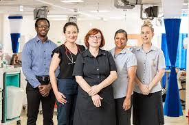 Uniforms that have an embroidered logo not only look very professional but help staff, patients and family to know who they are and what their role / occupation is. Metro South Health Facebook