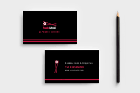 This area of our site was created to give new. Dark Sushi Business Card Template In Psd Ai Vector Brandpacks
