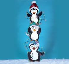 Penquins Tangled Penguins Woodcraft Pattern Christmas Yard Art Christmas Cutouts Christmas Wood